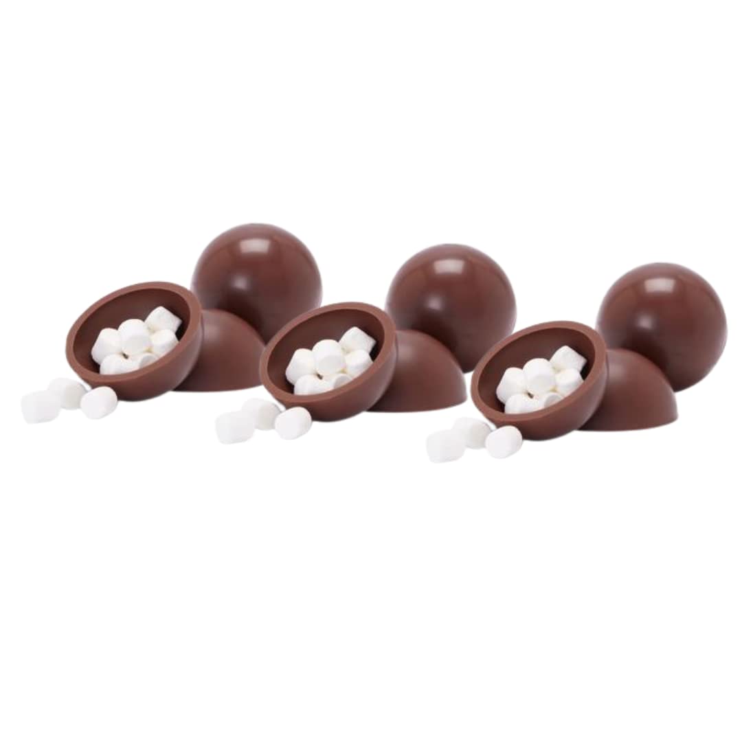Hot chocolate options - Hot chocolate bomb gift set & extra marshmallow toppers for hot chocolate stations - Hot chocolate melt filled with marshmallows -