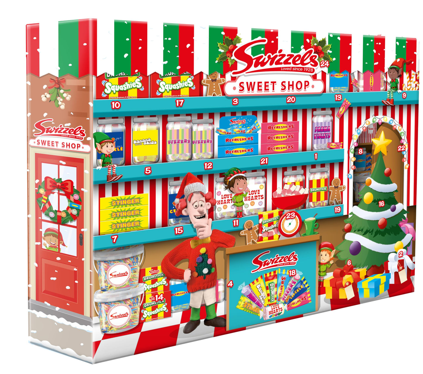 Swizzels Sweets Advent Calendar 2025 Countdown To Christmas Selections Sweet Advent Calendar For Kids Adult