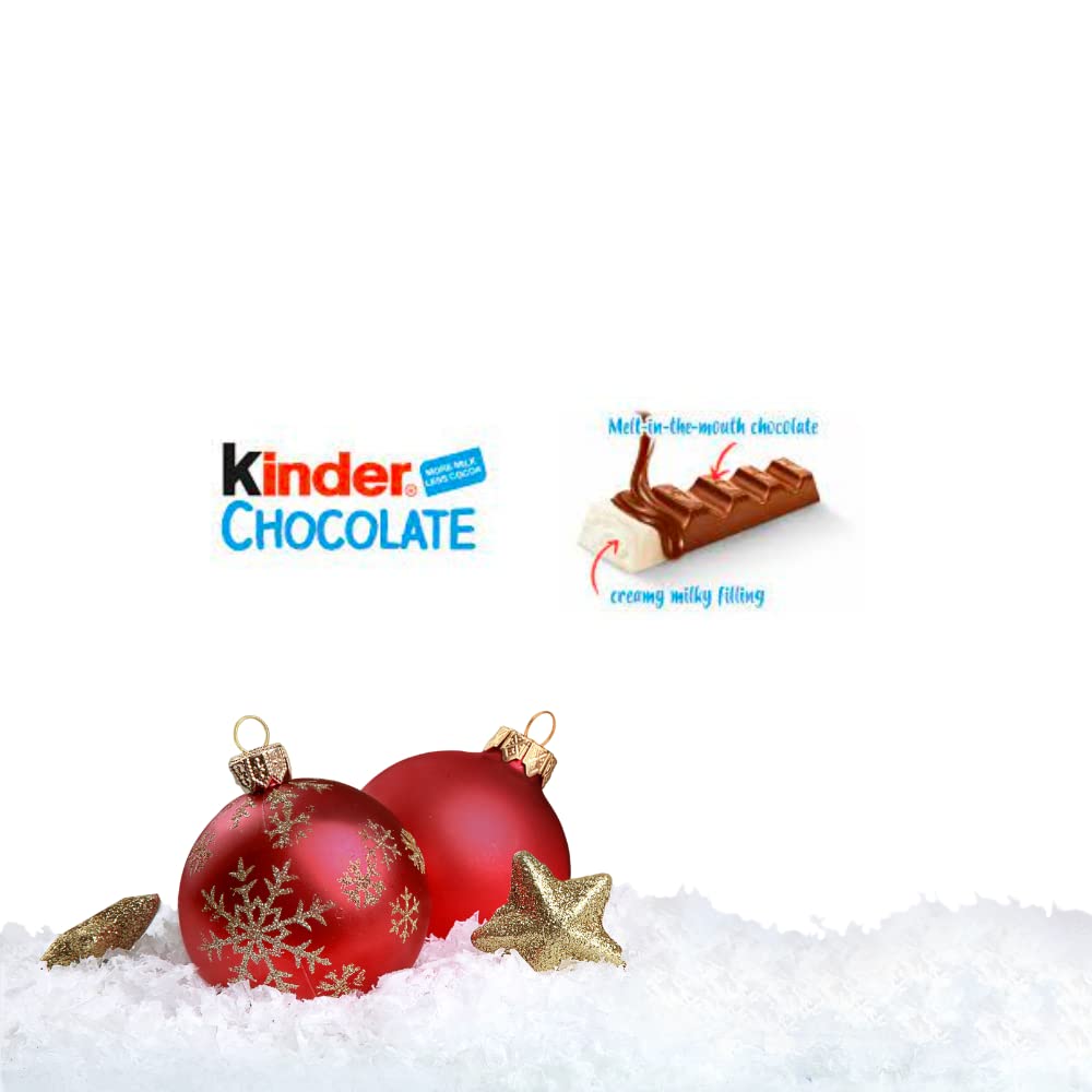 Kinder advent calendar - kinder chocolate advent calendar 2025 kids Christmas countdown - 24 pieces individually wrapped mini kinder bars - Christmas chocolate gift advent
