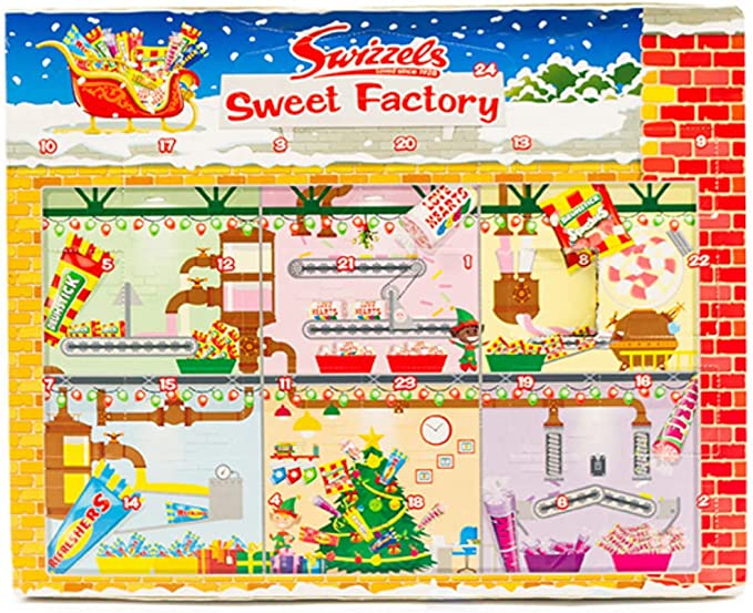 Sweet Countdown to Christmas: Swizzels Advent Calendar 2023 with Love Hearts, Drumsticks, and Squashies Variety