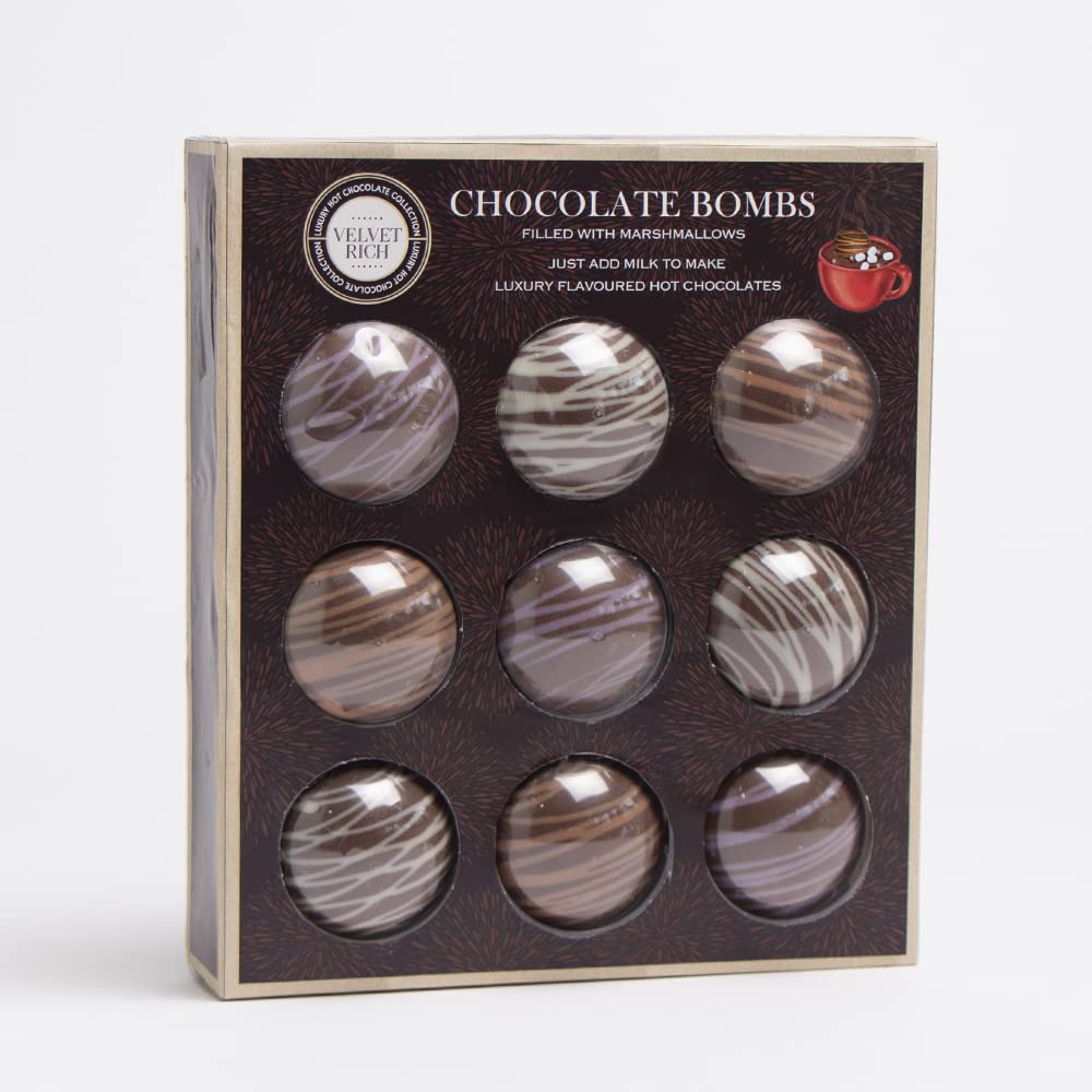 Hot chocolate options - Hot chocolate bomb gift set & extra marshmallow toppers for hot chocolate stations - Hot chocolate melt filled with marshmallows -