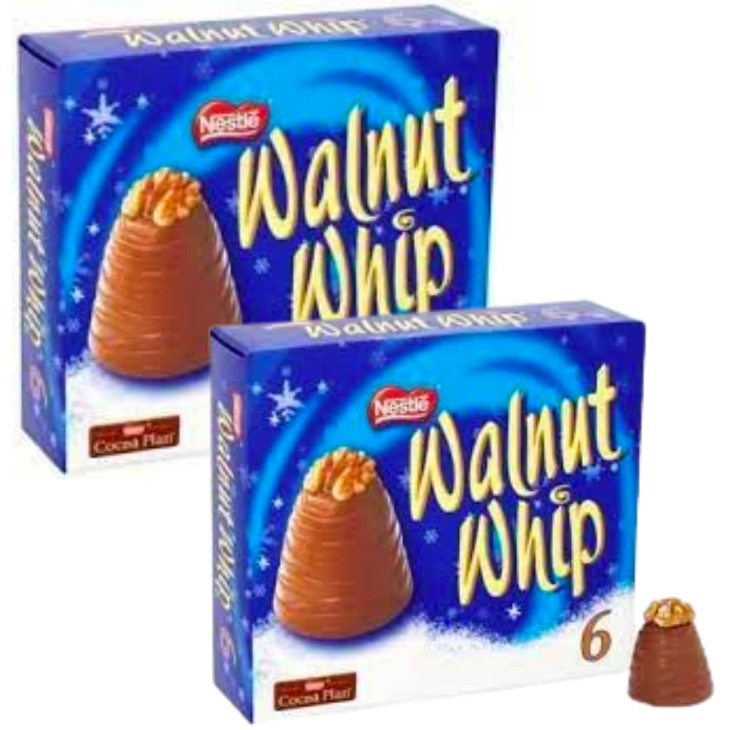 Walnut whip milk chocolate with vanilla flavoured fondant filling | Walnut Whip Milk Chocolate Multipack 12 x 30g