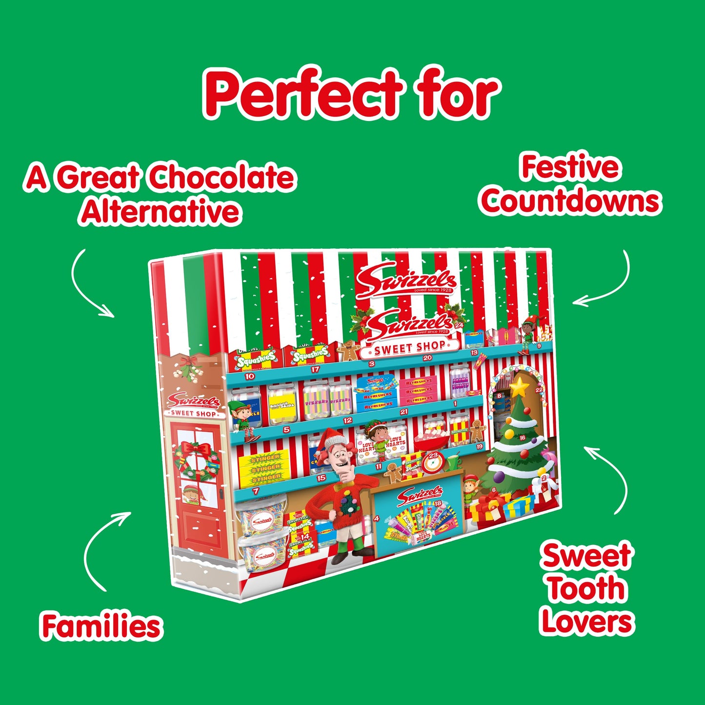 Swizzels Sweets Advent Calendar 2025 Countdown To Christmas Selections Sweet Advent Calendar For Kids Adult