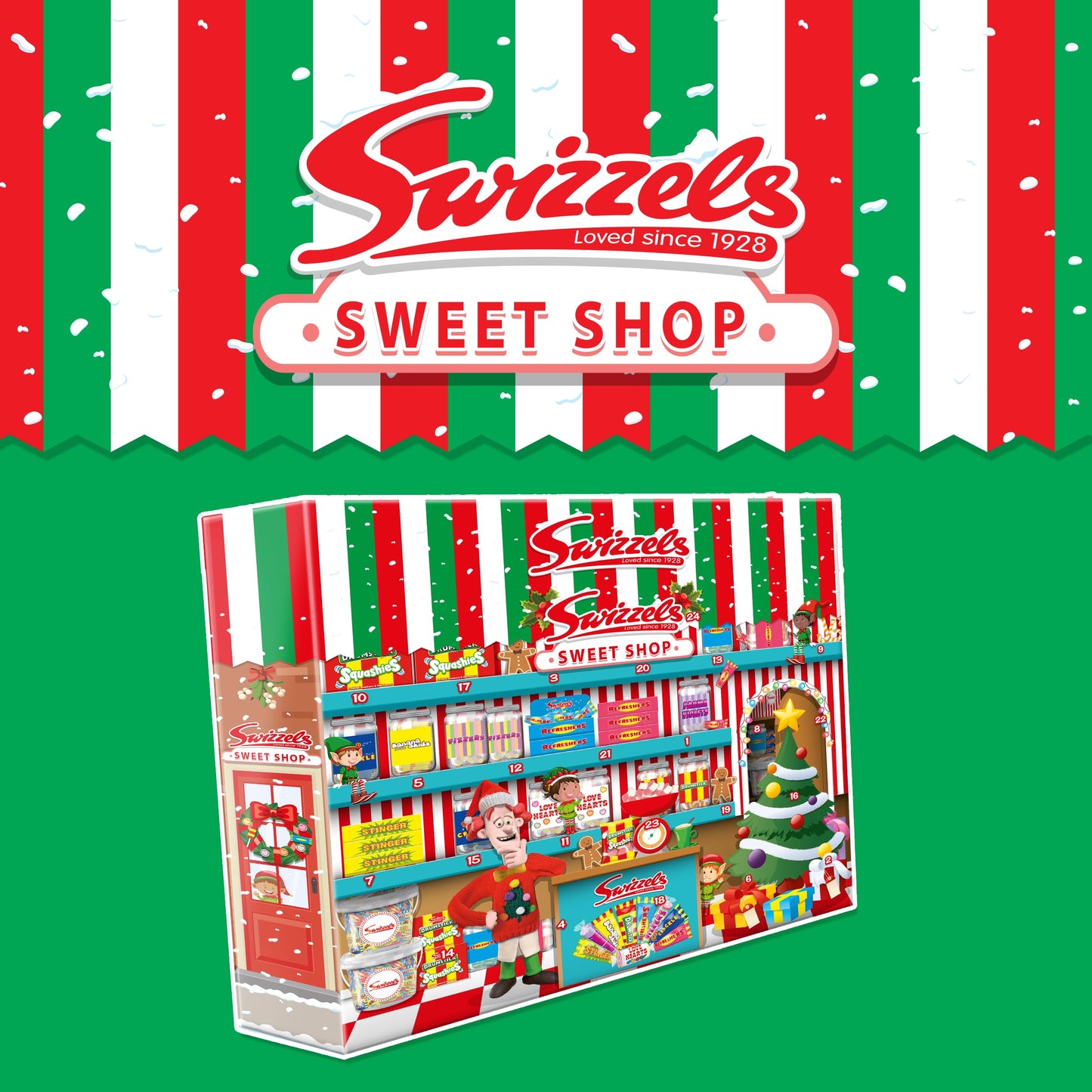 Swizzels Sweets Advent Calendar 2025 Countdown To Christmas Selections Sweet Advent Calendar For Kids Adult