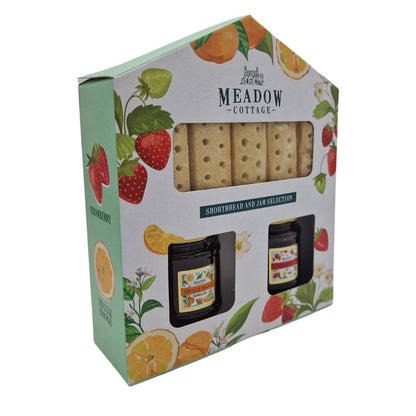 Christmas jam gift set - shortbread and jam selection gift set - christmas biscuit gifts for couples women men for your afternoon tea