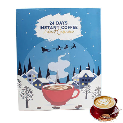 Coffee advent calendar 2025 | Christmas coffee advent for coffee lovers | 24 days flavoured coffee advent calendar with pumpkin, caramel | Christmas coffee advent gift for men women adults