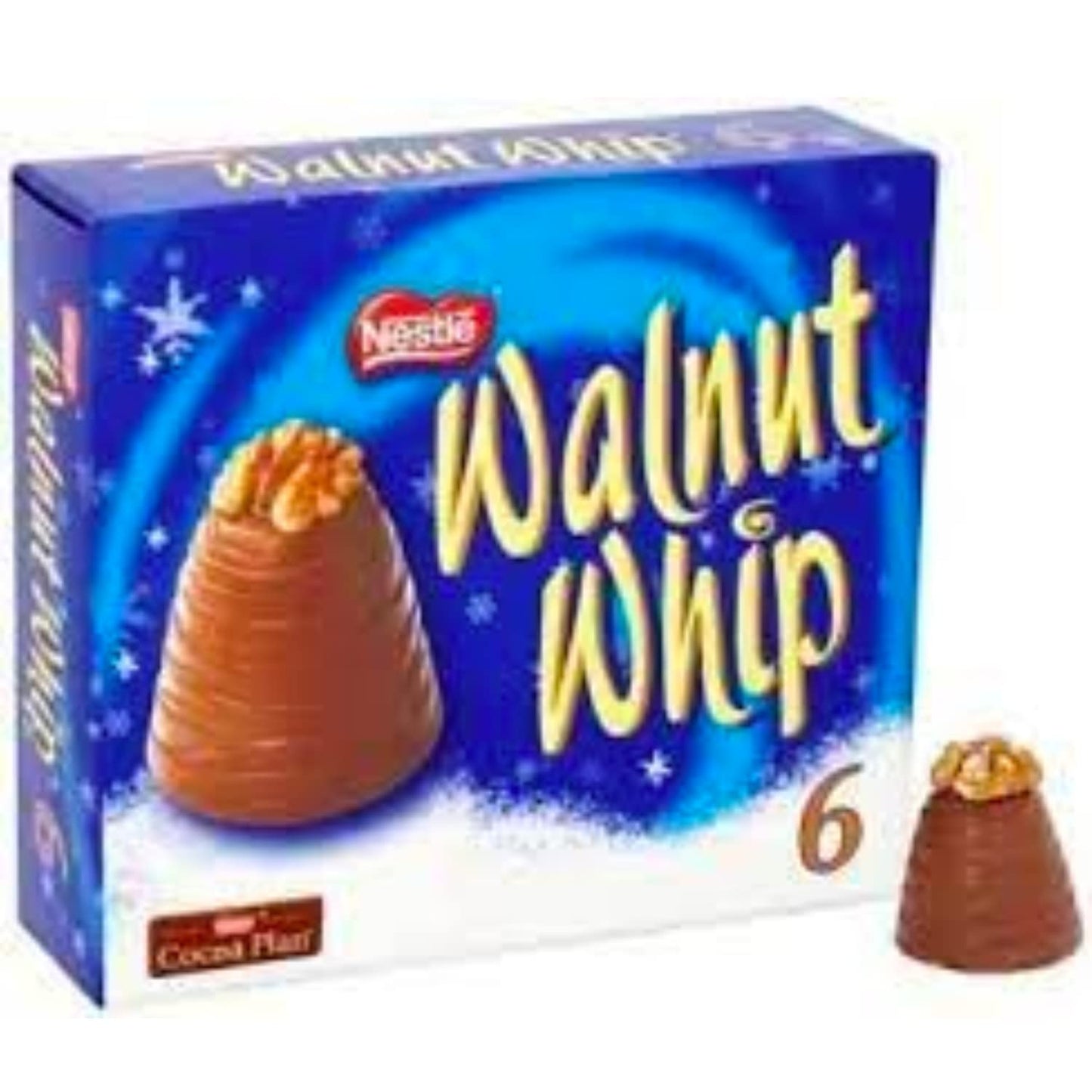 Walnut whip milk chocolate with vanilla flavoured fondant filling | Walnut Whip Milk Chocolate Multipack 12 x 30g