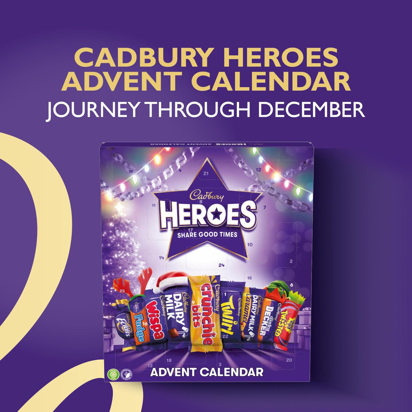 Cadbury Heroes Premium Advent Calendar, 230g