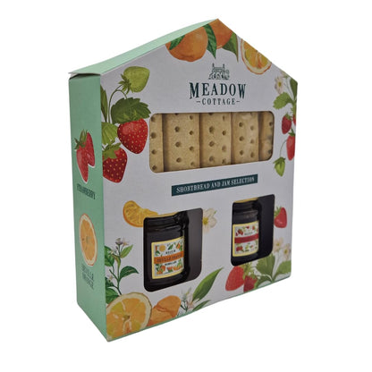 Christmas jam gift set - shortbread and jam selection gift set - christmas biscuit gifts for couples women men for your afternoon tea