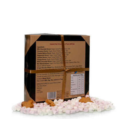 Luxury Hot Chocolate Gift Set – 9 Flavours with Marshmallows & Gingerbread Man | Christmas Gift